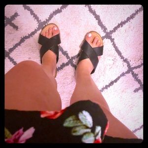 Black Cityclassified platform sandals